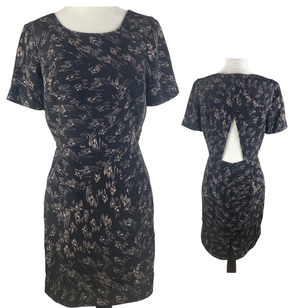BCBGeneration Short Sleeve Dress with Back Cutout Detail - Size 4